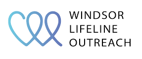 Logo of Windsor Lifeline Outreach with a blue heart design on a white background.